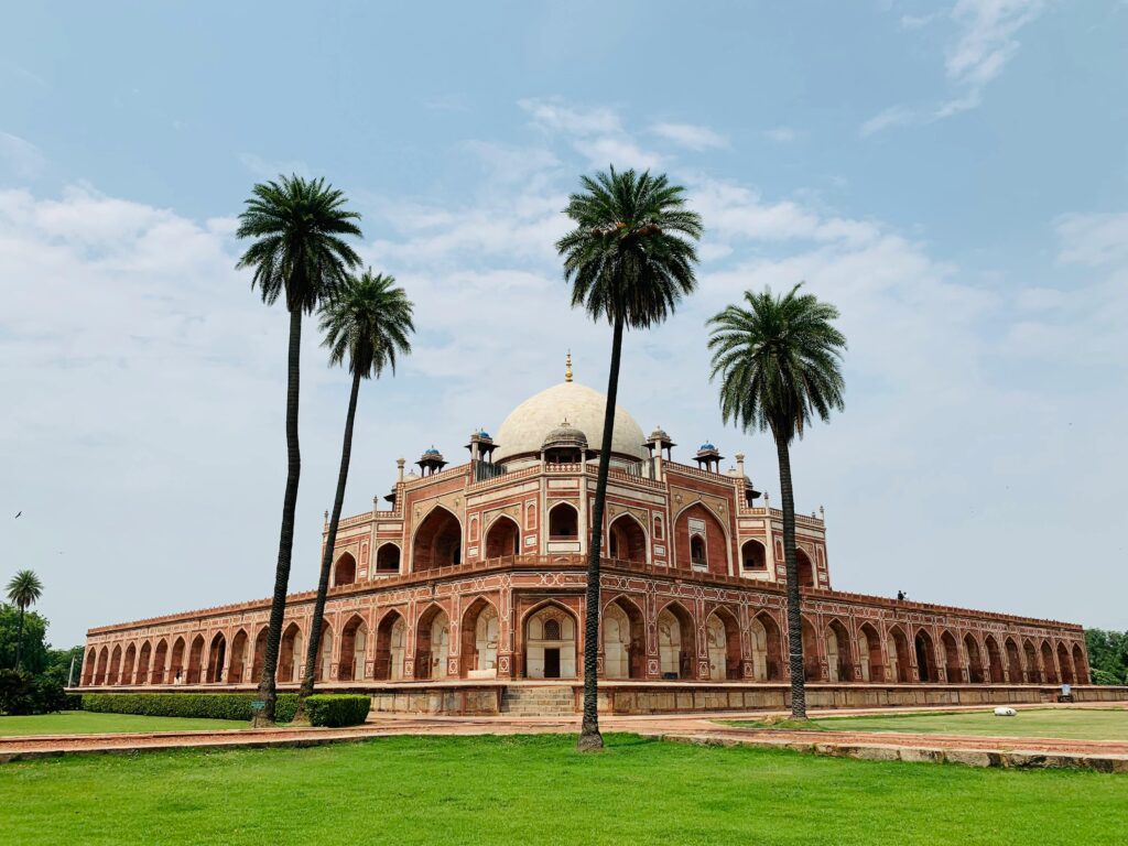  Humayun’s Tomb red sandstone and white marble structure in Delhi